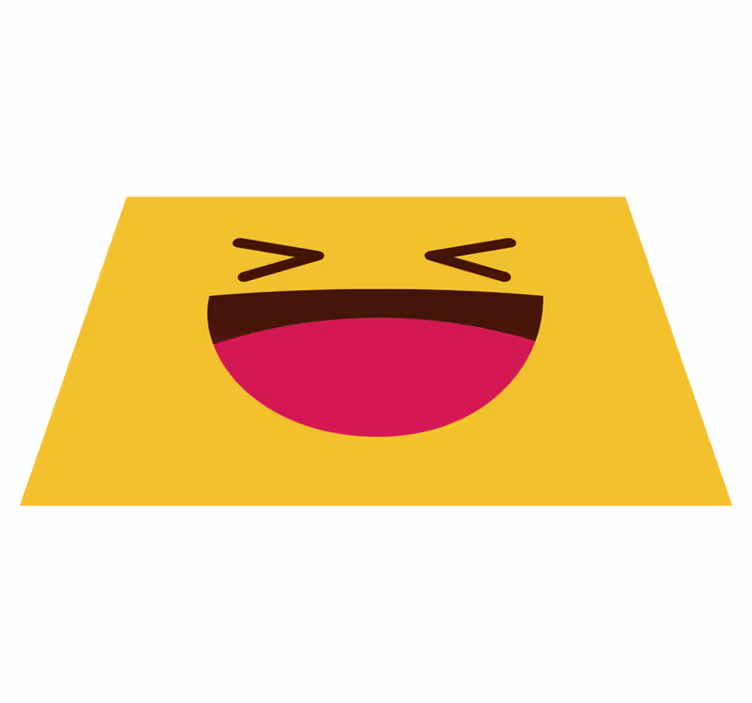 Moderne emoji ler ansigt børn dækkeservietter - TenStickers