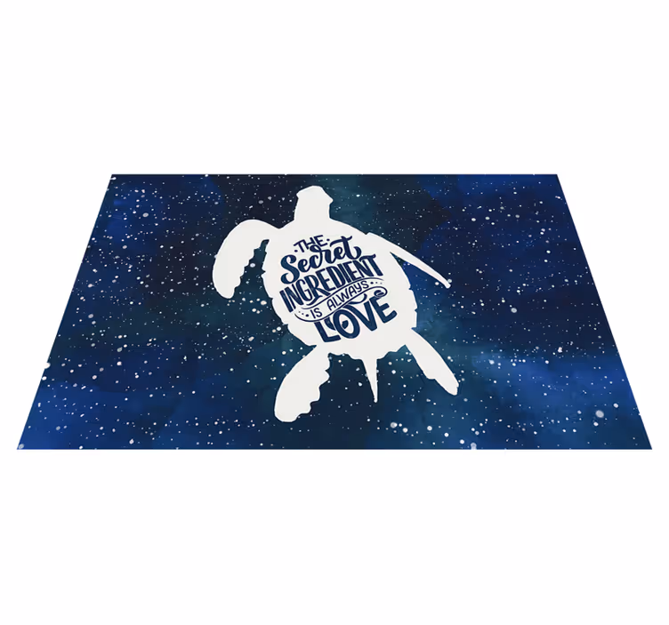 Skildpadde med galakse mønster skildpadde placemats - TenStickers