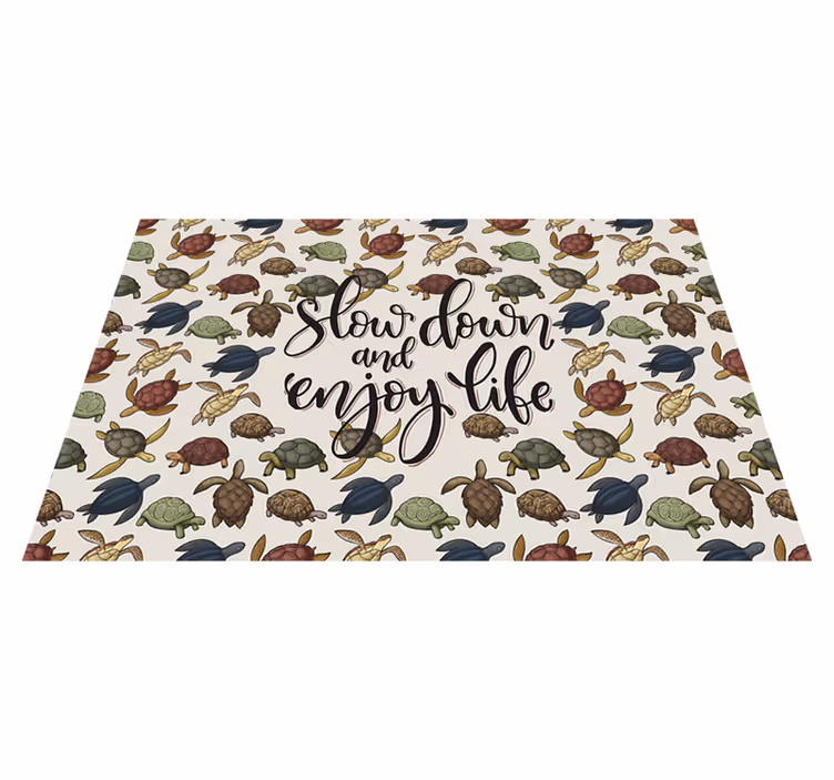 Forskellige skildpadder tekst placemats - TenStickers