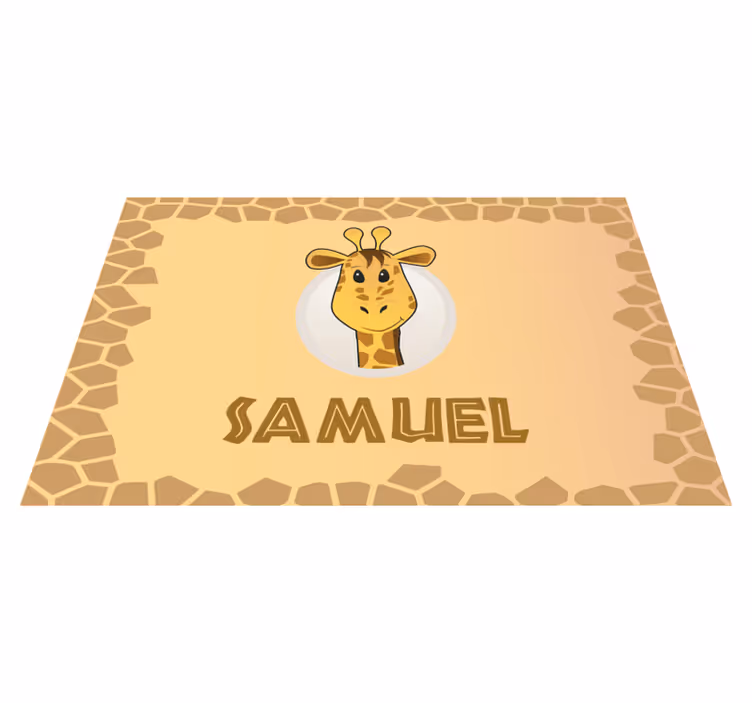 Dækkeserviet børn giraffedesign - TenStickers