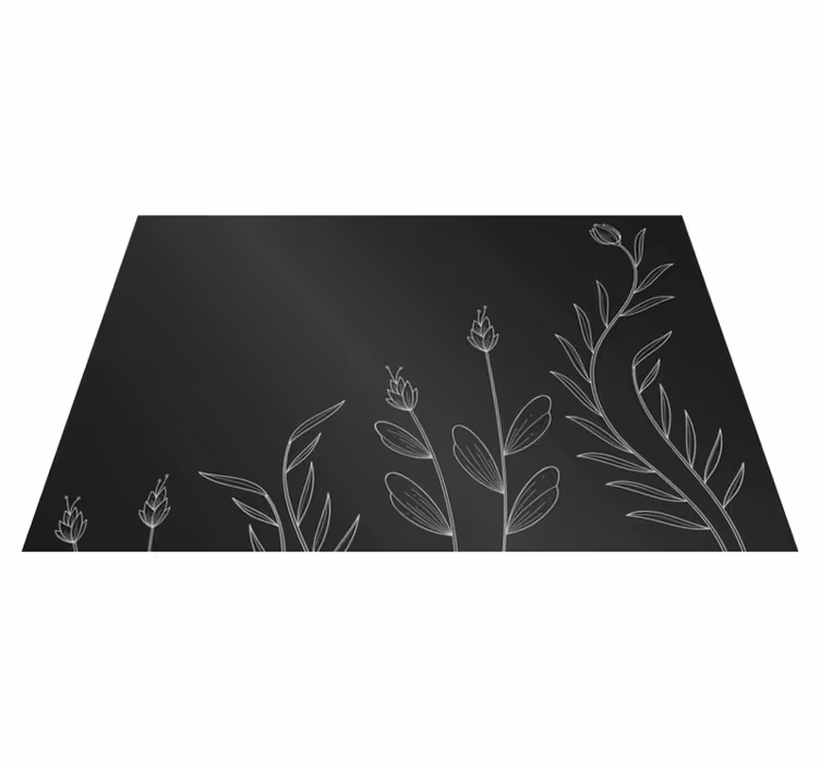 Baggrundsbaggrund med elegante planter dækkeservietter - TenStickers