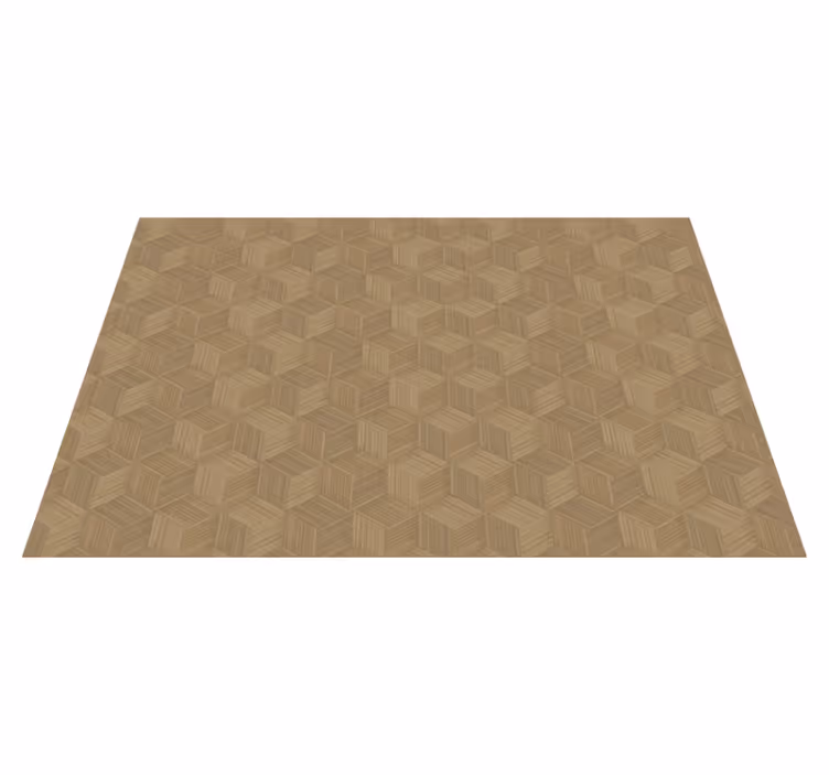 Dækkeserviet hexagonal træmønster - TenStickers