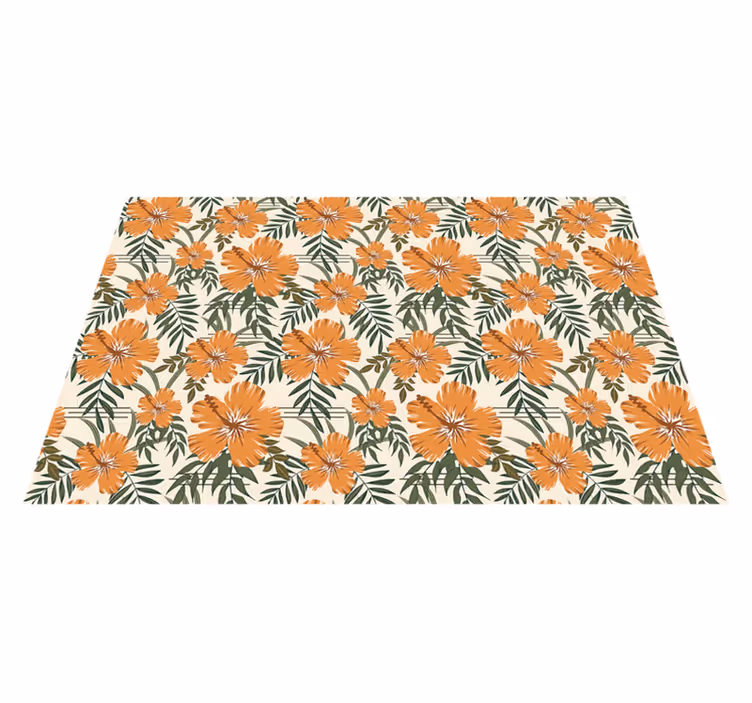 Original dækkeserviet med tropisk blomsterprint - TenStickers