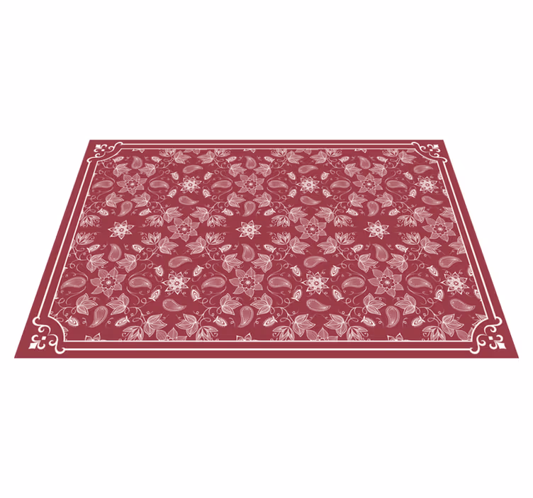 Smukke paisley blomster paisley dækkeservietter - TenStickers