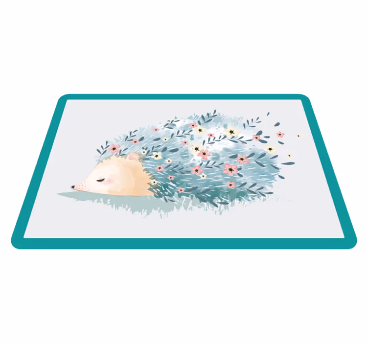 Piggsvin kunst pindsvin dækkeservietter - TenStickers