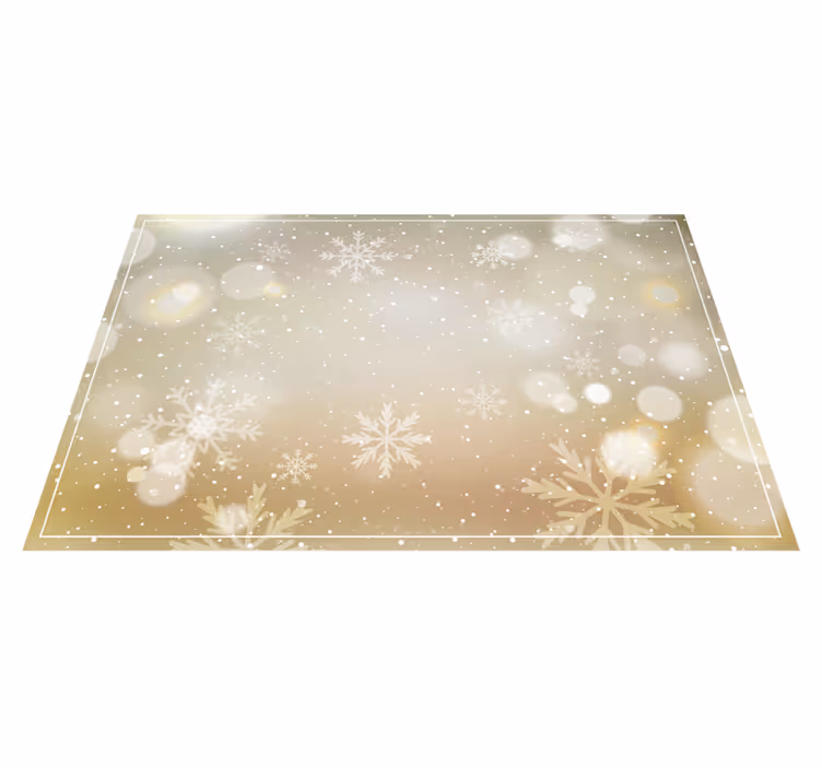 Sølv og guld snefnug julematriser - TenStickers