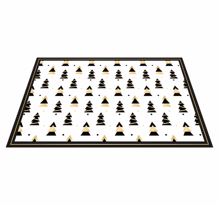 Jul elegante træ mønster dækkeservietter - TenStickers