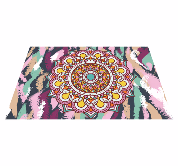 Flerfarvet mandala originale dækkeservietter - TenStickers