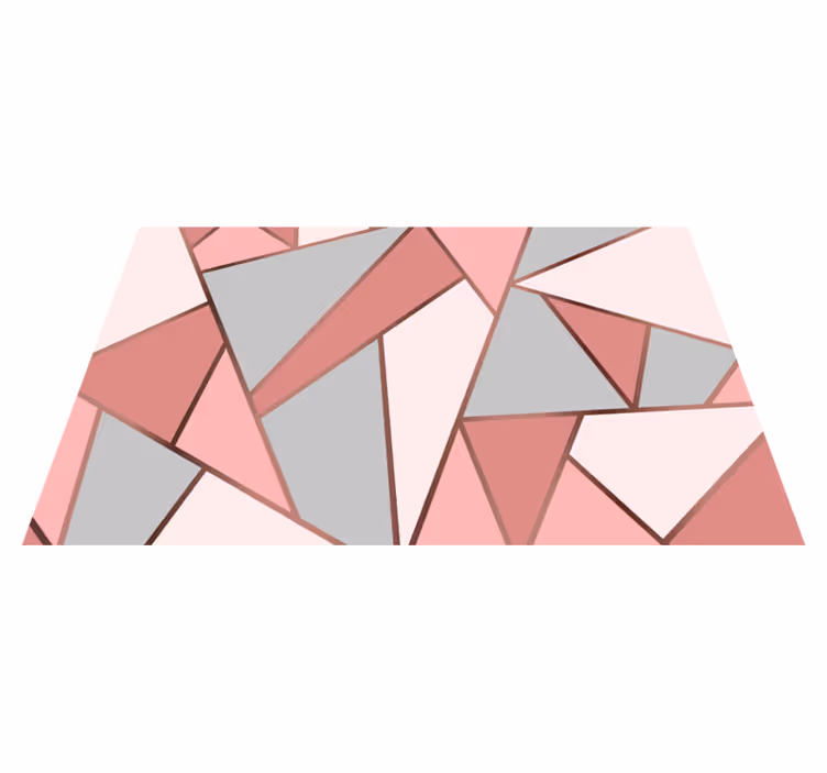 Pink mønster og guldlinjer originale dækkeservietter - TenStickers