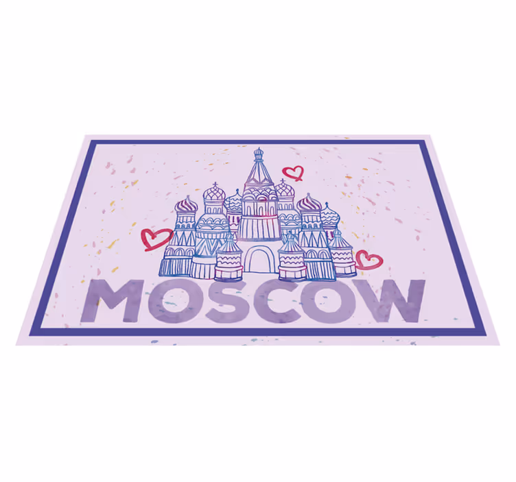 Original dækkeserviet moskva landemærke illustration - TenStickers
