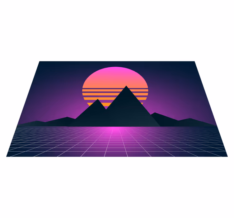 Vintage og retro sun 70'ers solplade - TenStickers