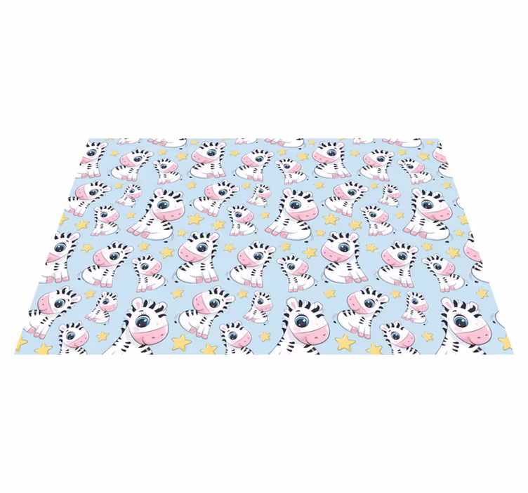 Dækkeserviet børn med sødt zebra motiv - TenStickers