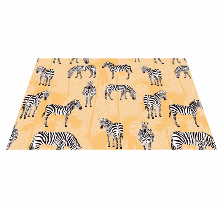 Afrikanske palmer og zebrapladsmåtter - TenStickers