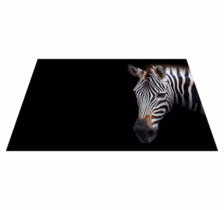 Realistisk billede zebra dækkeservietter - TenStickers