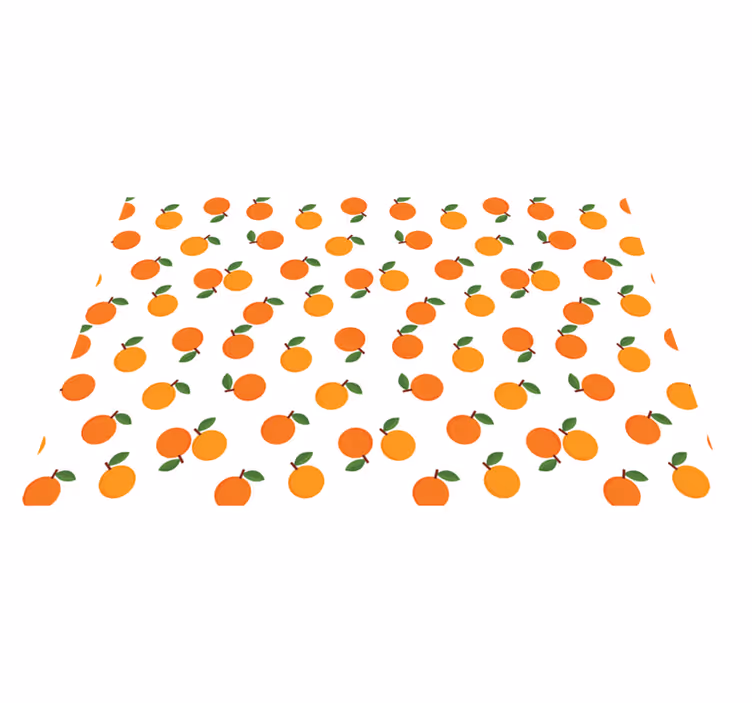 Original dækkeserviet med orange frugtmønster - TenStickers