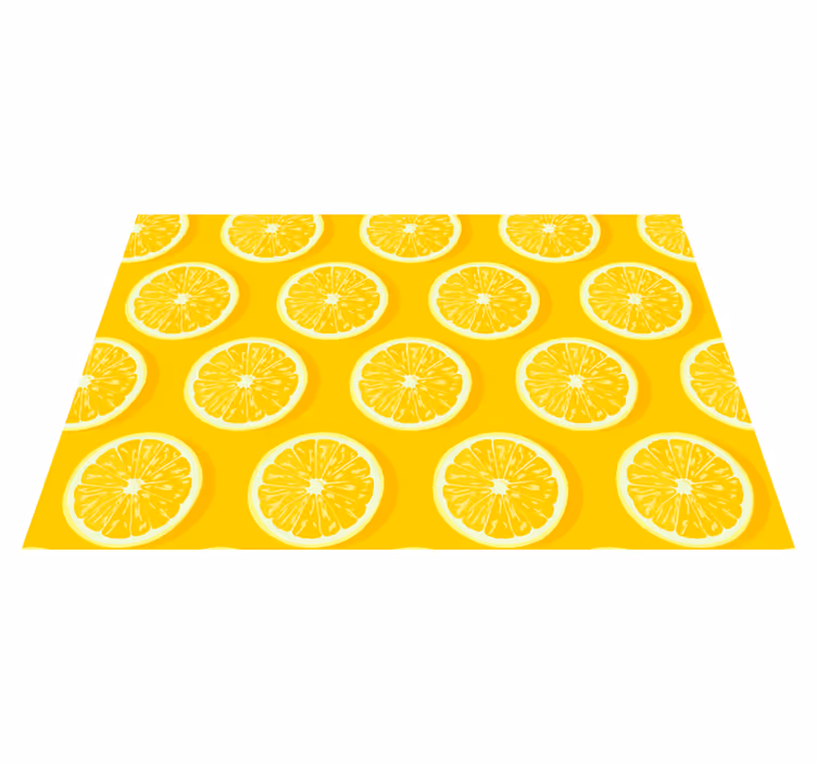 Original dækkeserviet med lyse citronskiver - TenStickers