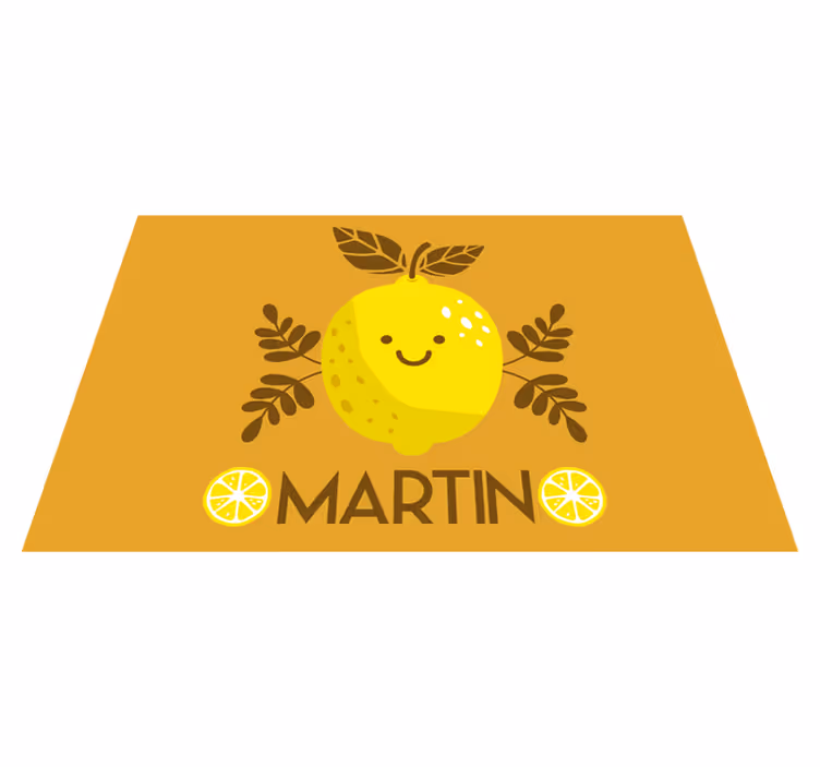 Smilende kalk personlig placemats - TenStickers