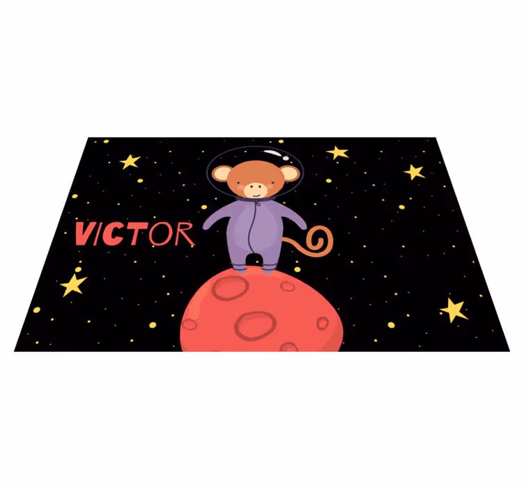 Dækkeserviet børn monkey astronaut eventyr - TenStickers