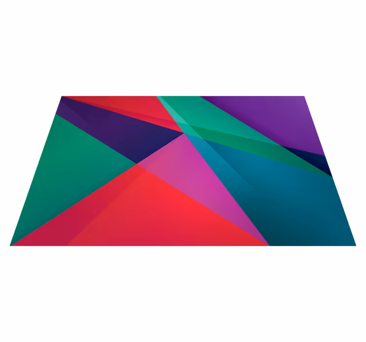 Moderne dækkeserviet med geometrisk farverigt design - TenStickers