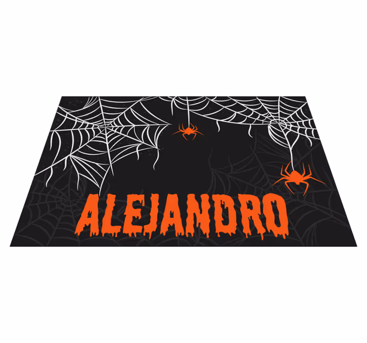 Halloween dækkeserviet med uhyggelige edderkoppespidser - TenStickers