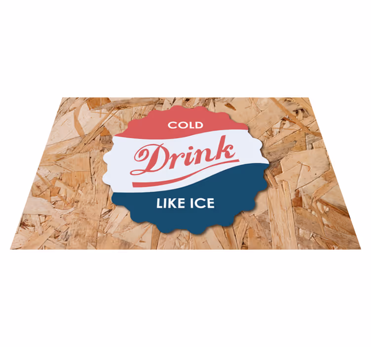 Retro sodavand dækkeserviet - TenStickers