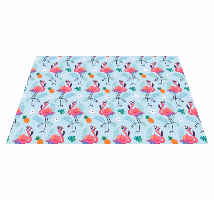 Original dækkeserviet flamingo tropisk mønster - TenStickers