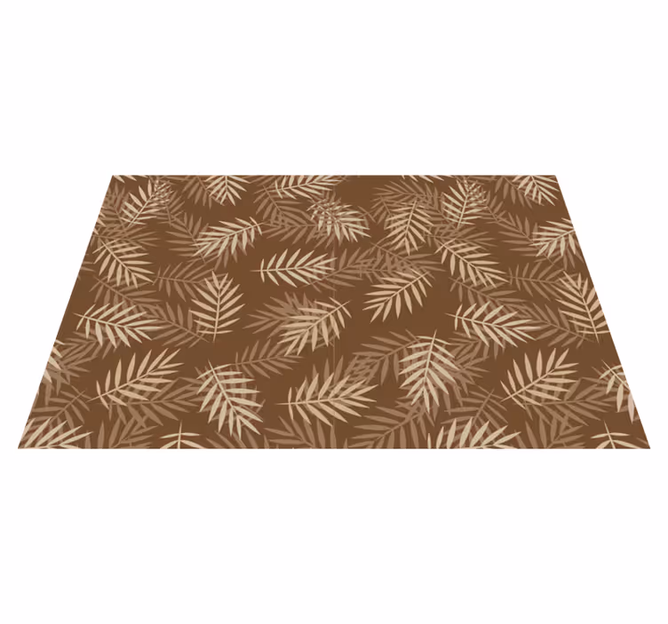 Palmetræsblade beige originale dækkeservietter - TenStickers