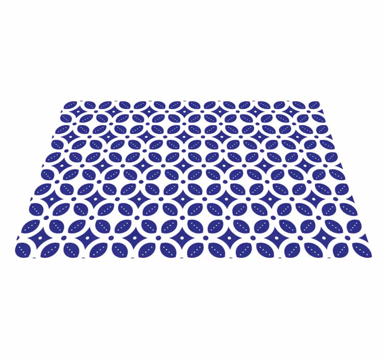 Dækkeserviet med geometrisk mønsteroverlay - TenStickers