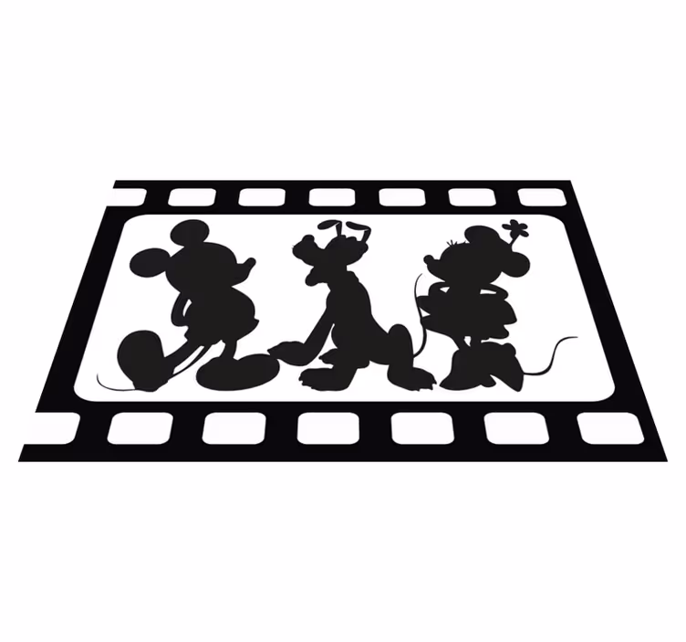 Dækkeserviet børn med animerede figursilhuetter - TenStickers