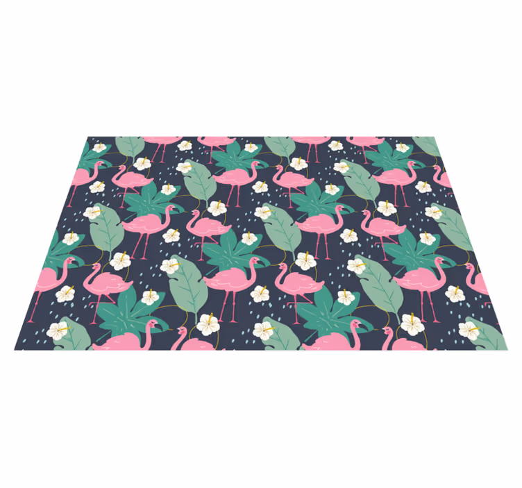 Original dækkeserviet flamingo blad mønster - TenStickers