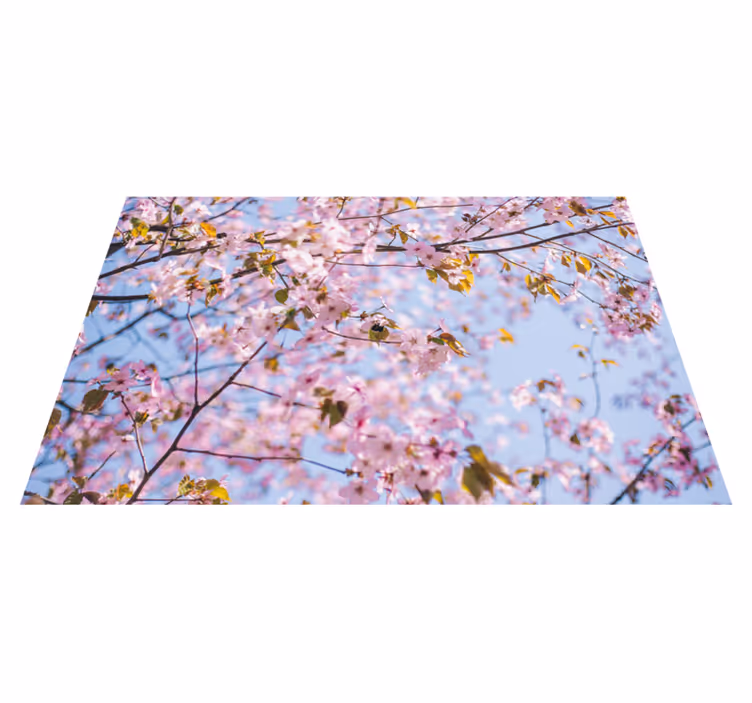 Dækkeserviet med blomstrende kirsebærblomst - TenStickers
