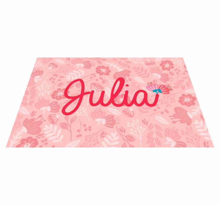 Til børneblomstmotiver med dækkeservietter - TenStickers