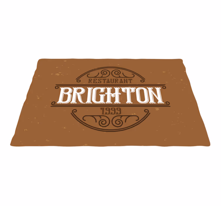 Tekst dækkeserviet brighton restaurant logo - TenStickers