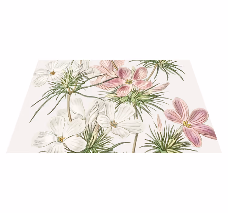 Original dækkeserviet blomster botanisk arrangement - TenStickers