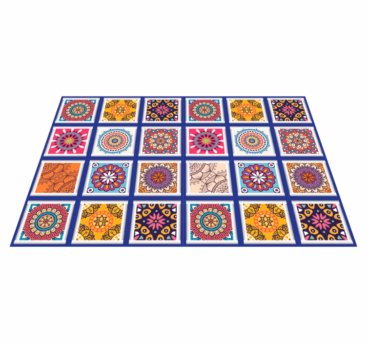 Original dækkeserviet geometriske blomster mønstre - TenStickers