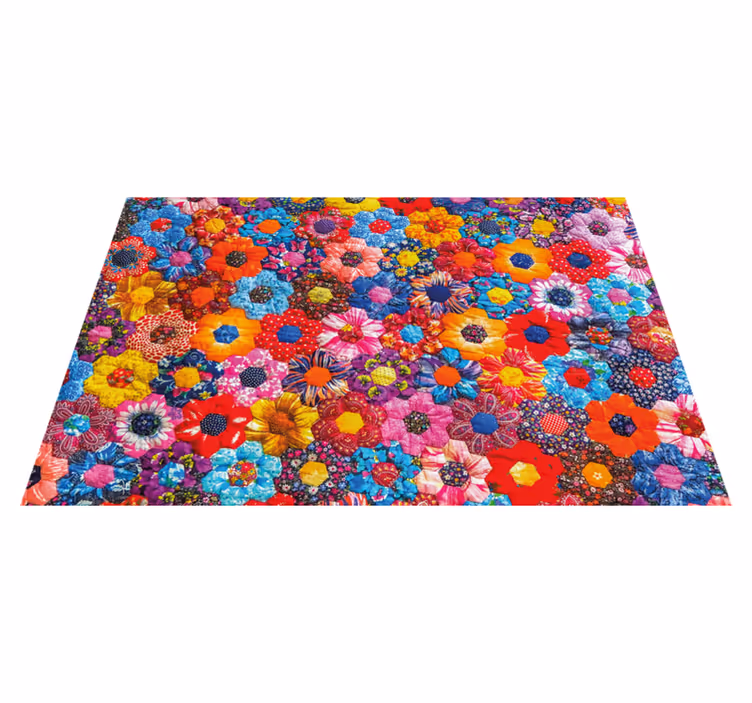 Original dækkeserviet livlig blomsterdekoration - TenStickers