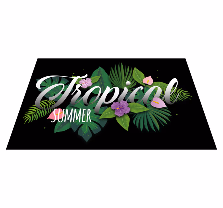 Original dækkeserviet tropisk sommerstemning - TenStickers