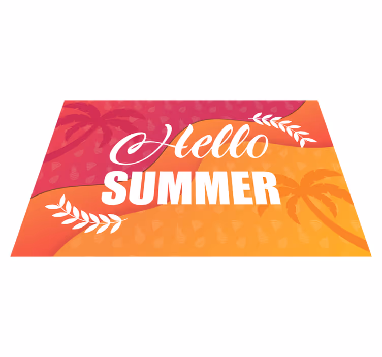 Original dækkeserviet sommerhilsner design - TenStickers