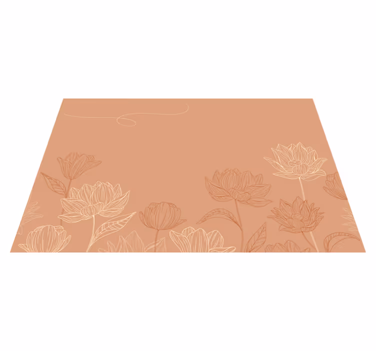 Original dækkeserviet blomster te arrangement - TenStickers