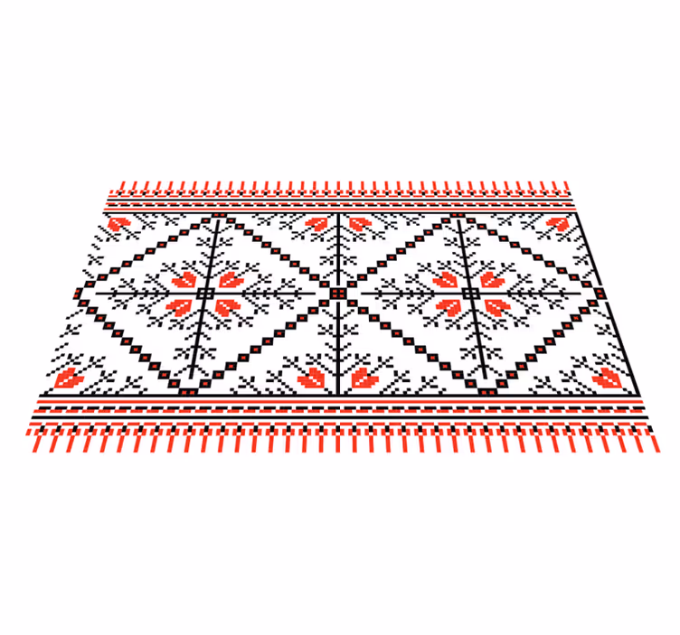 Original dækkeserviet geometrisk blomsterdesign - TenStickers