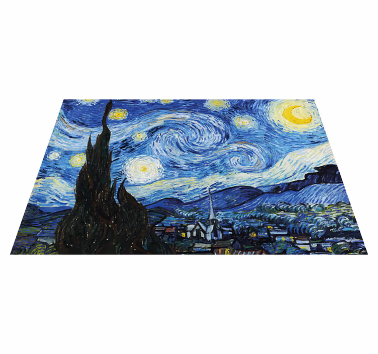 Van goghs originale dækkeservietter med stjerneklar nat - TenStickers