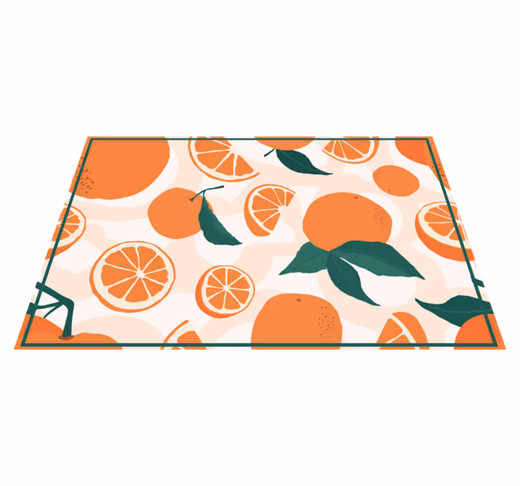 Original dækkeserviet med citrus skiver motiv - TenStickers