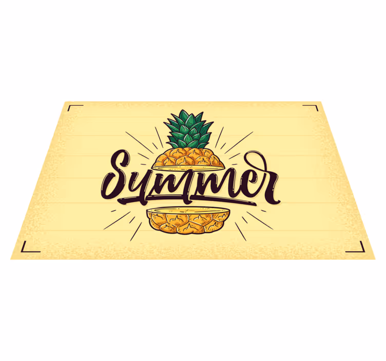 Tropiske pineappler originale dækkeservietter - TenStickers