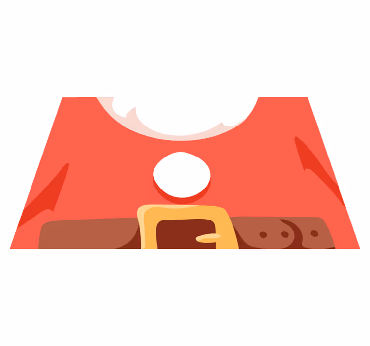 Jule dækkeserviet santa claus t-shirt - TenStickers