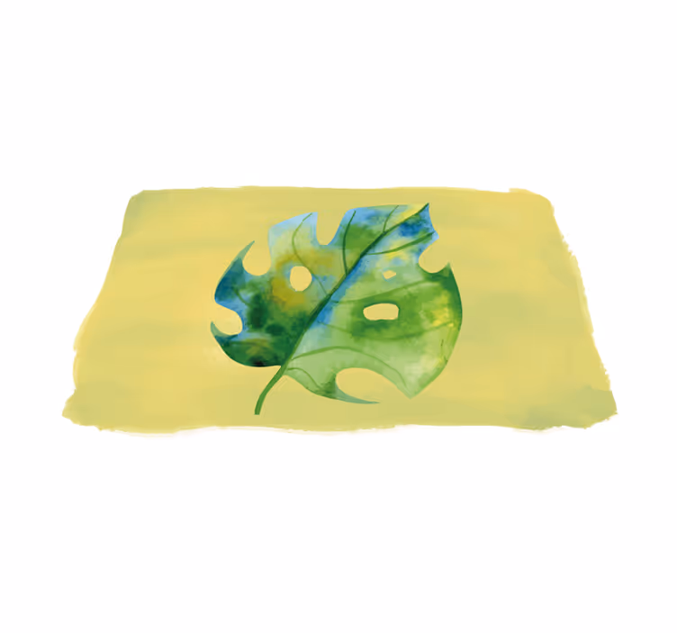 Original dækkeserviet monstera blad design - TenStickers