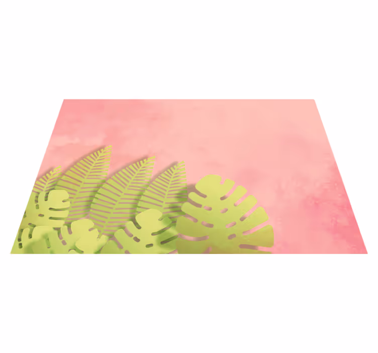 Original dækkeserviet botanisk bladarrangement - TenStickers