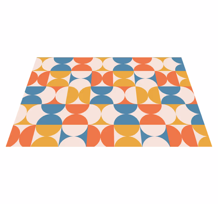 Moderne dækkeserviet geometriske farvecirkler - TenStickers