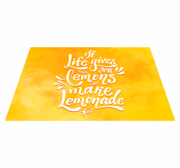 Hvis live giver dig citroner lav limonademat - TenStickers