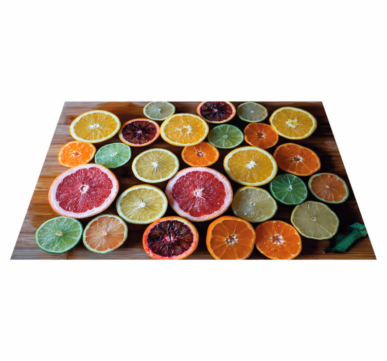 Original dækkeserviet citrusfrugtsammensætning - TenStickers