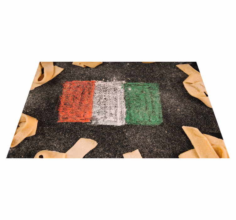 Italienske flag vinyl dækkeservietter - TenStickers